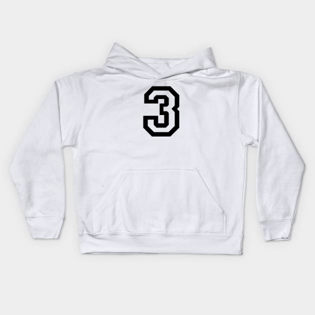 Number Three Kids Hoodie by sweetsixty